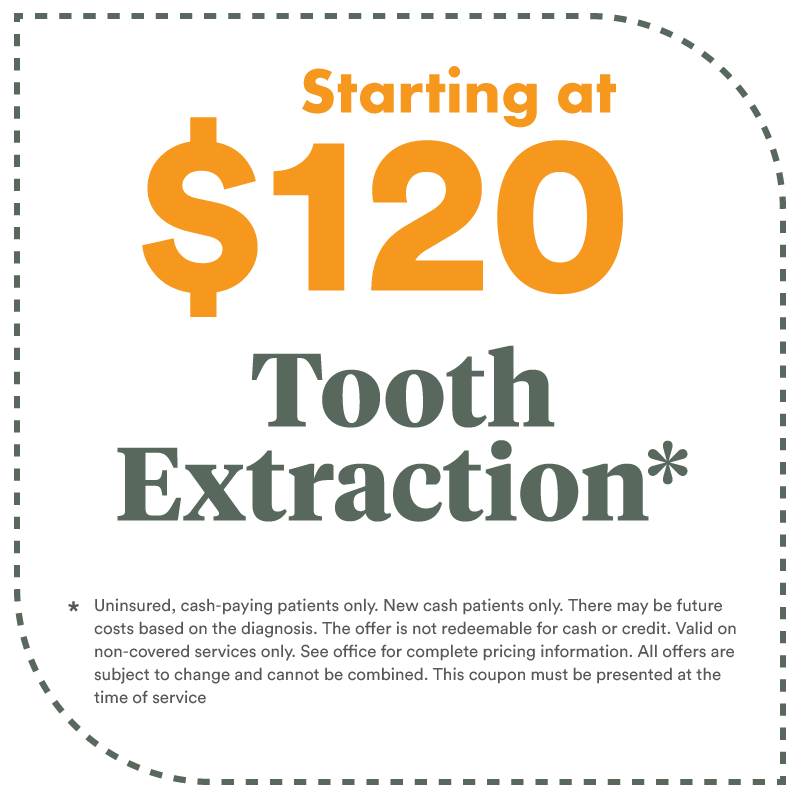 Tooth Extraction Starting at $120